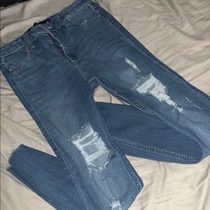 Hollister high rise distressed jeans